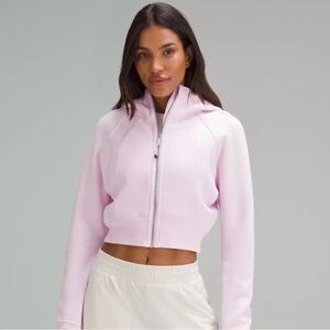 Lululemon Blush Pink Cropped Hoodie